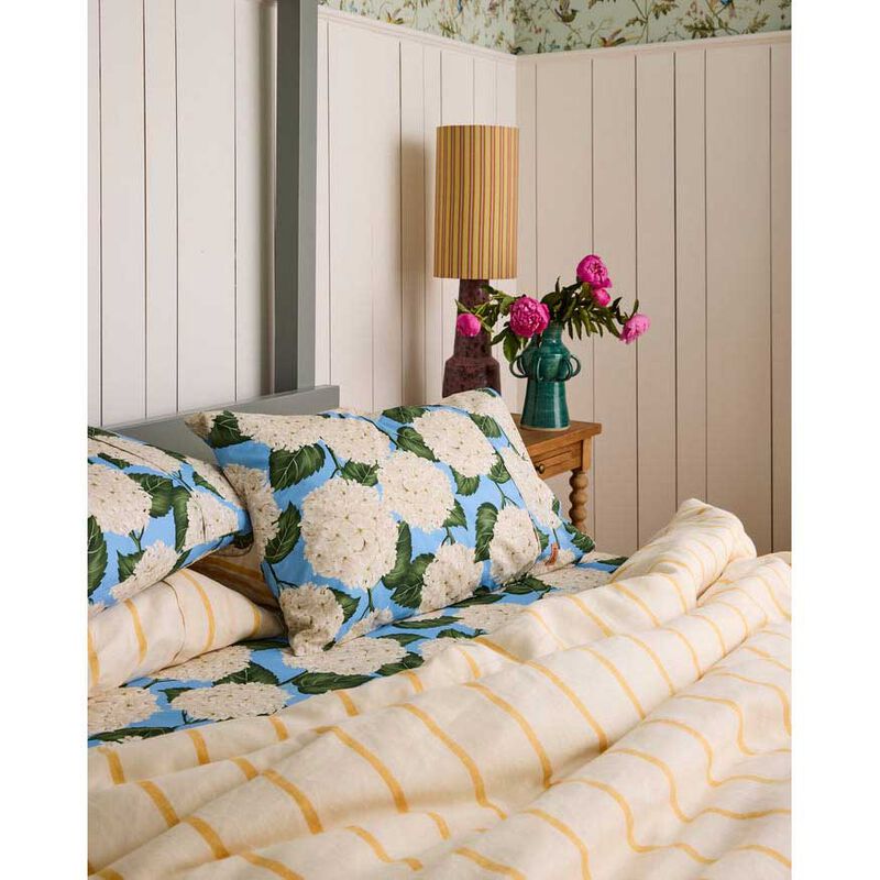 Kip&Co Hydrangea Blue Organic Cotton Pillowcases 2P Std Set image number 3